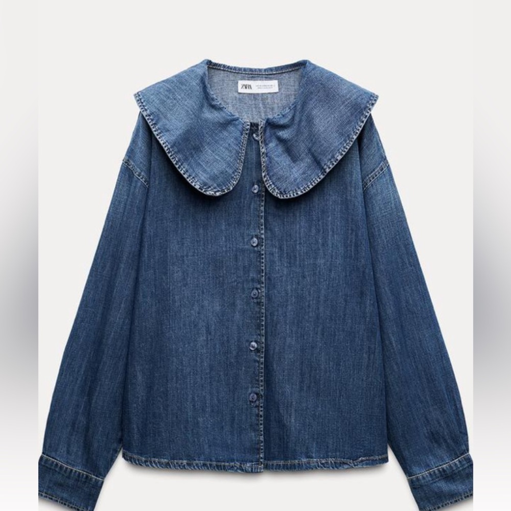 New with tags Zara denim top